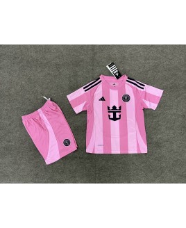 Günstige Inter Miami Heimtrikotsatz Kinder 2025-26 Kurzarm (+ Kurze Hosen)